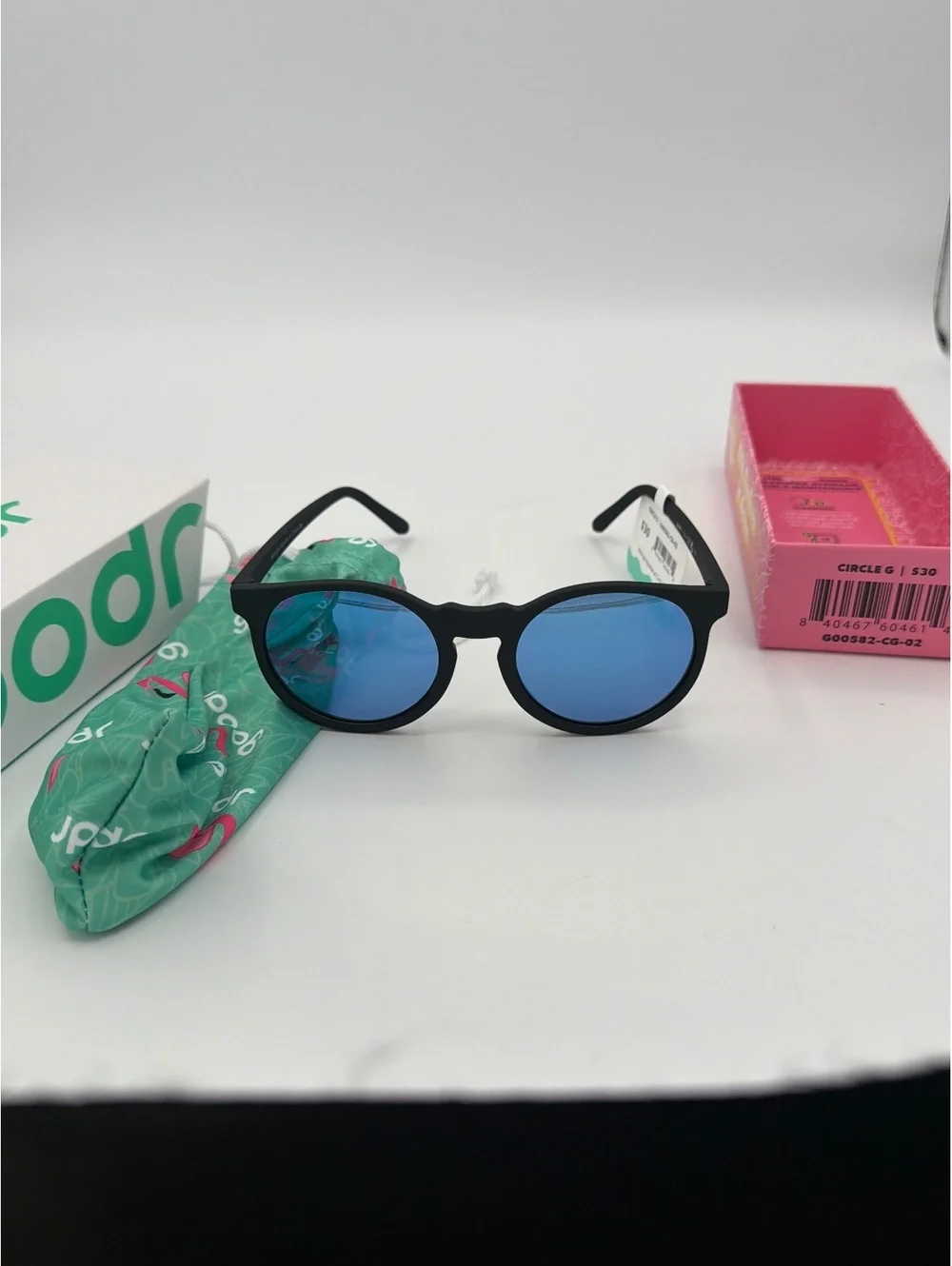 goodr Circle G Polarized Sunglasses with Blue Lenses